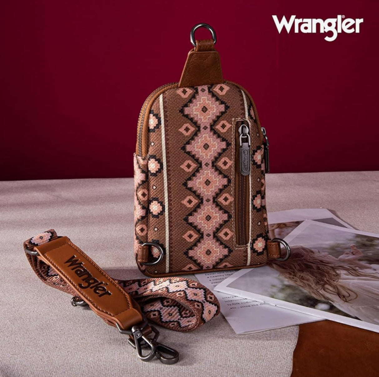 Wrangler® Sling Bag - Dark Brown