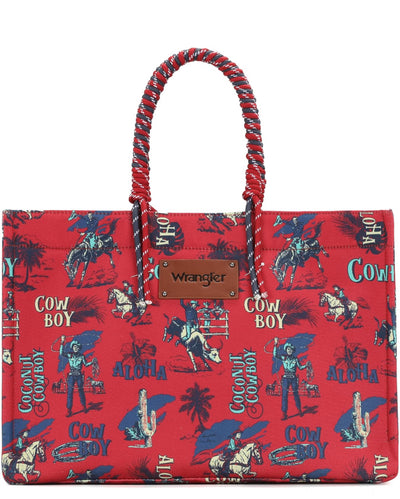 Wrangler® Aloha Cowboy Tote - Red