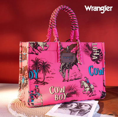 Wrangler® Aloha Cowboy Tote - Hot Pink