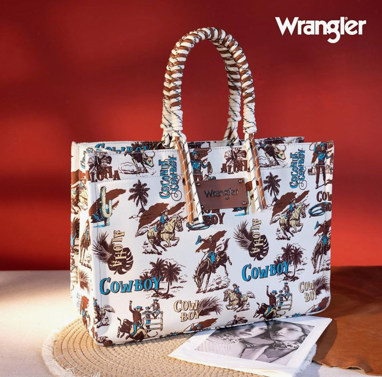 Wrangler® Aloha Cowboy Tote - Beige