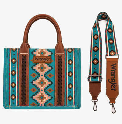 Wrangler® Aztec Tote - Dark Turquoise