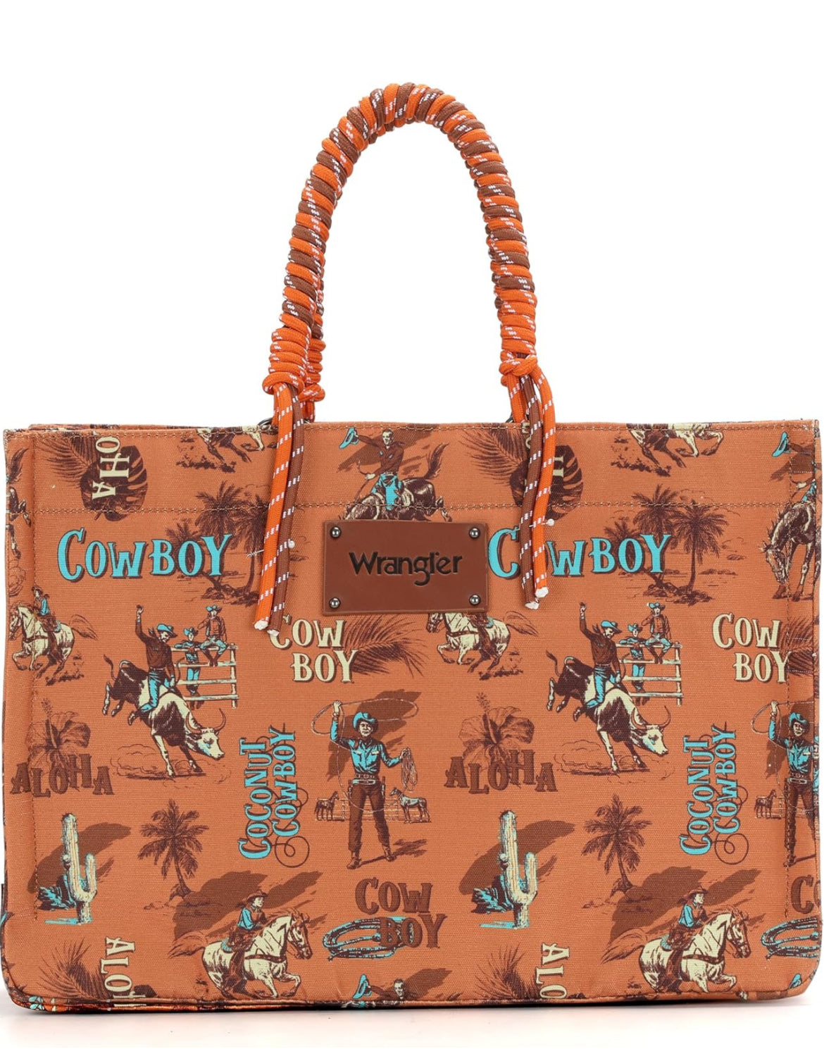 Wrangler® Aloha Cowboy Tote - Brown