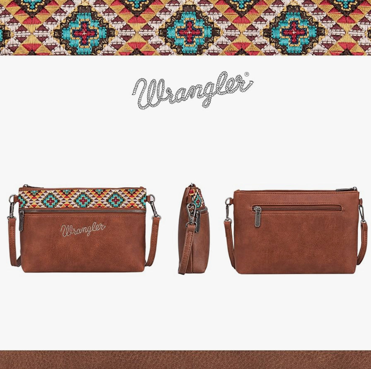 Wrangler® Wristlet - Brown Tribal