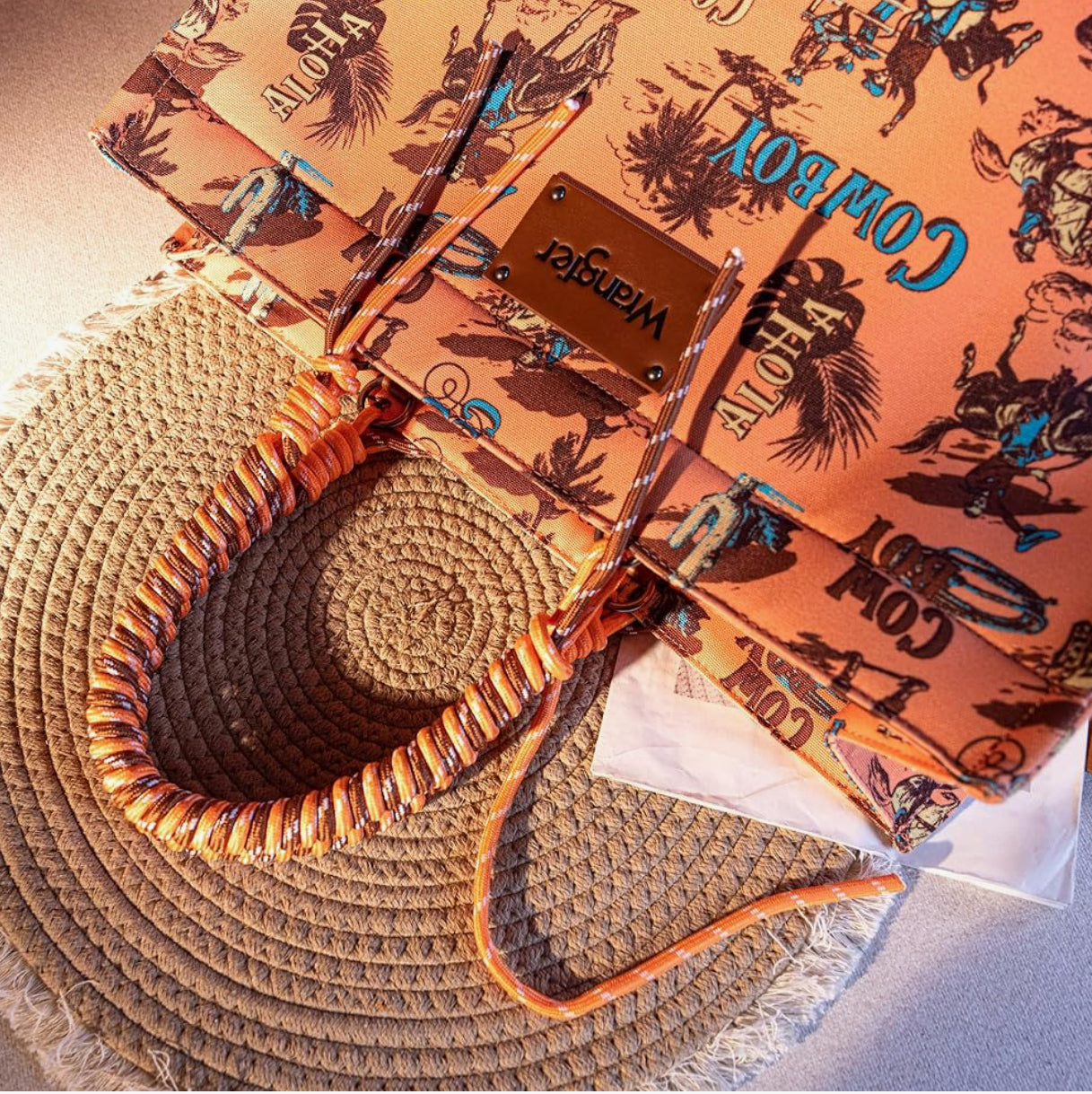 Wrangler® Aloha Cowboy Tote - Orange