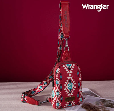 Wrangler® Sling Bag - Burgandy