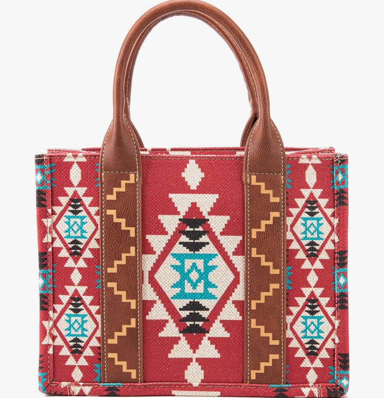 Wrangler® Aztec Tote - Burgandy