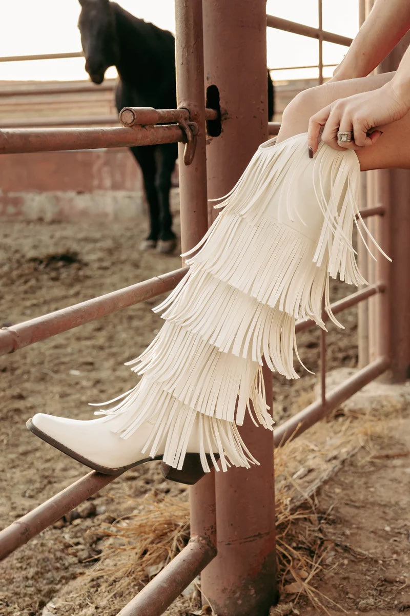 Country Twang Fringe Boots