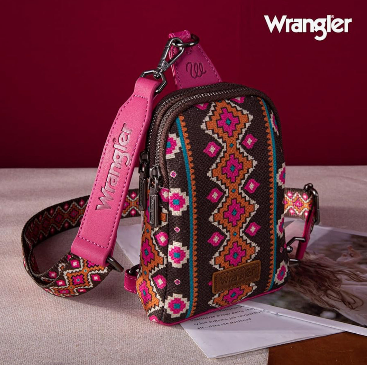 Wrangler® Sling Bag - Hot Pink