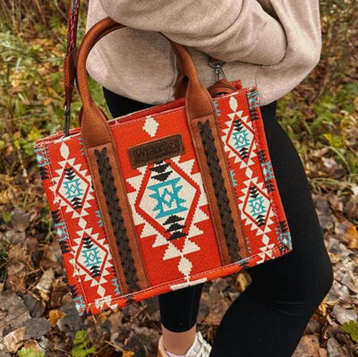 Wrangler® Aztec Tote - Burgandy