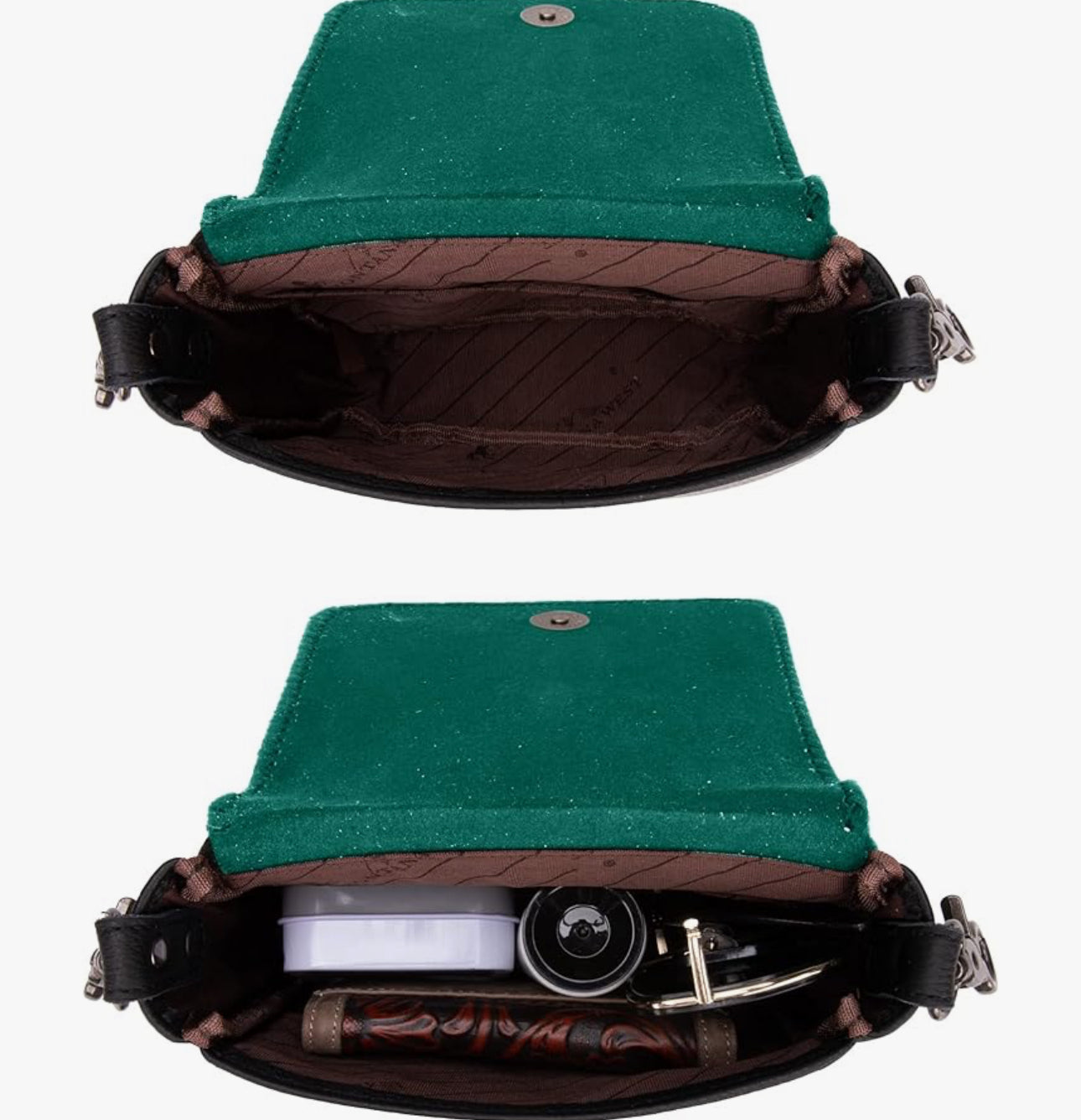 Hunter Green Crossbody Bag