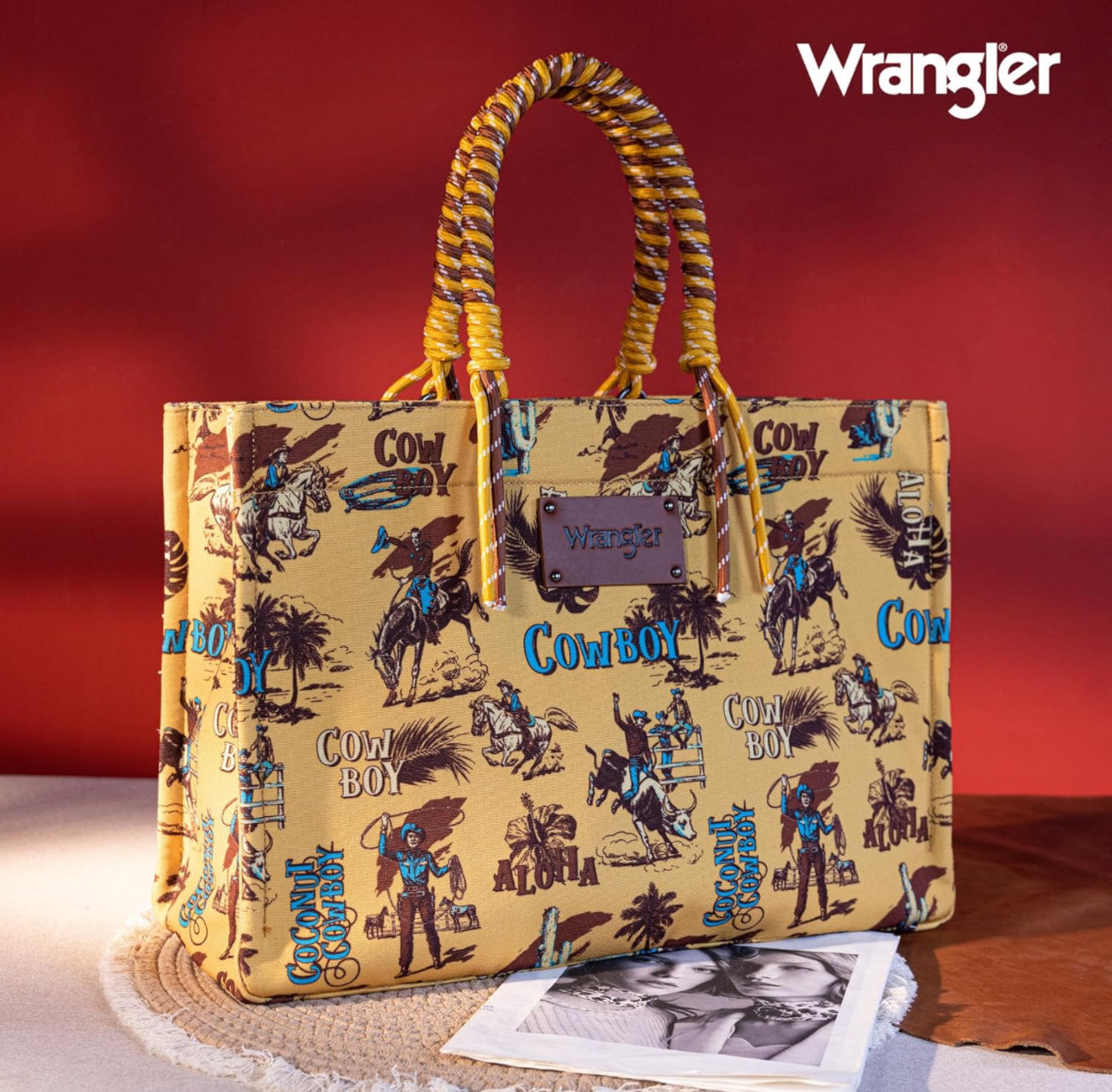 Wrangler® Aloha Cowboy Tote - Yellow