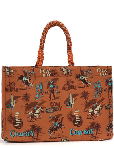 Wrangler® Aloha Cowboy Tote - Brown