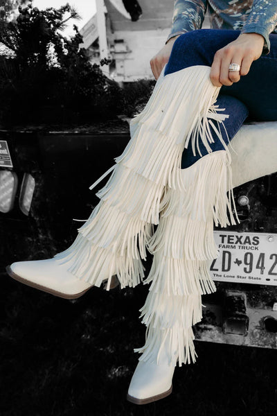 Country Twang Fringe Boots