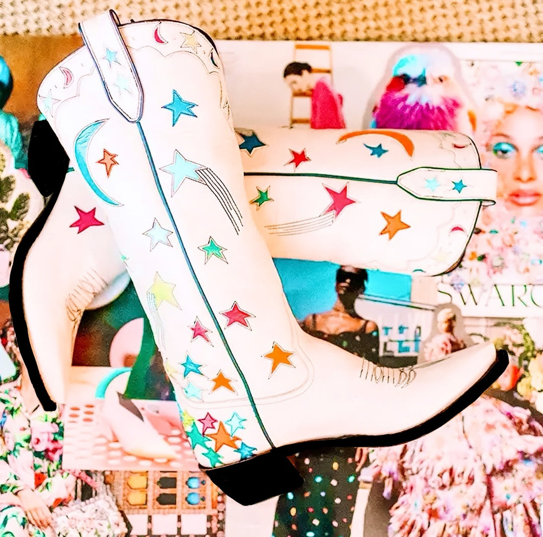 Oh My Stars Cowgirl Boots Made To Order Platinum Cowgirl Boutique