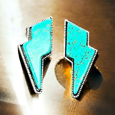 Electric Cowgirl Earrings - Turquoise