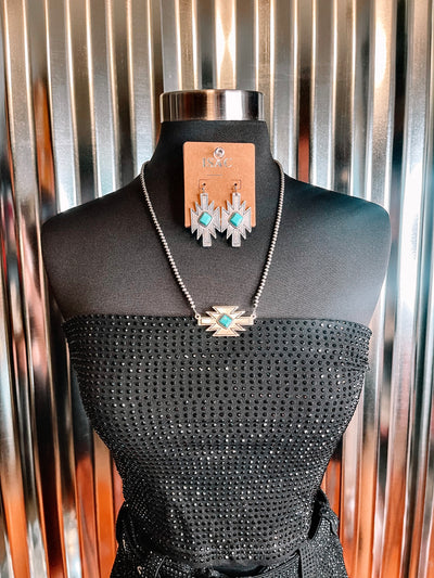 Navajo Pearl Set - Turquoise