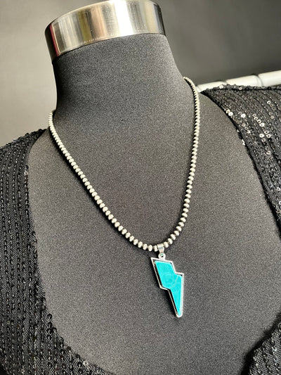 Electric Cowgirl Necklace - Turquoise