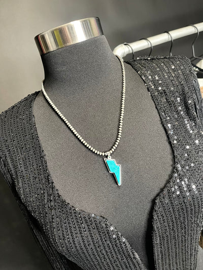 Electric Cowgirl Necklace - Turquoise